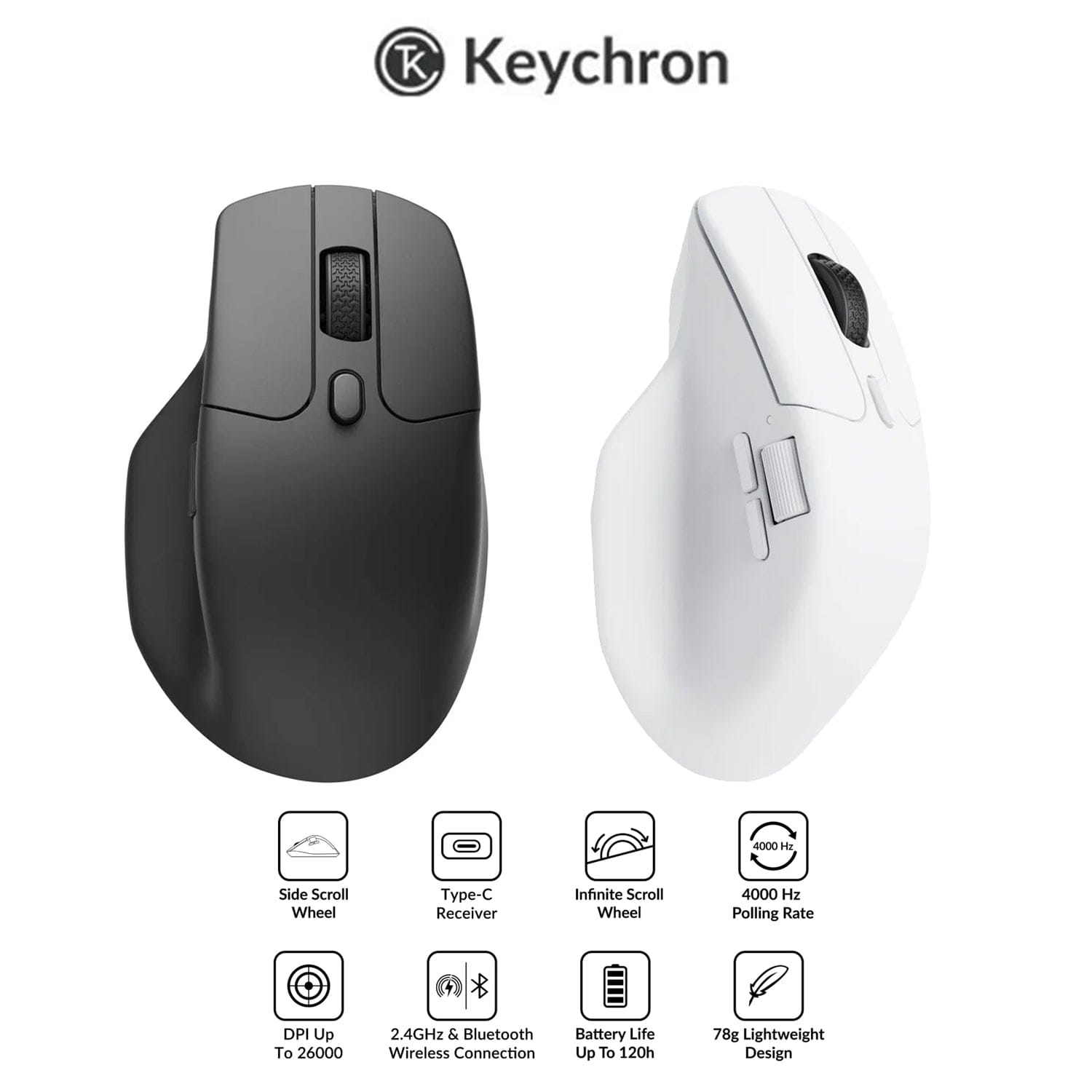 Keychron M Series | M6 Wireless Optical Mouse