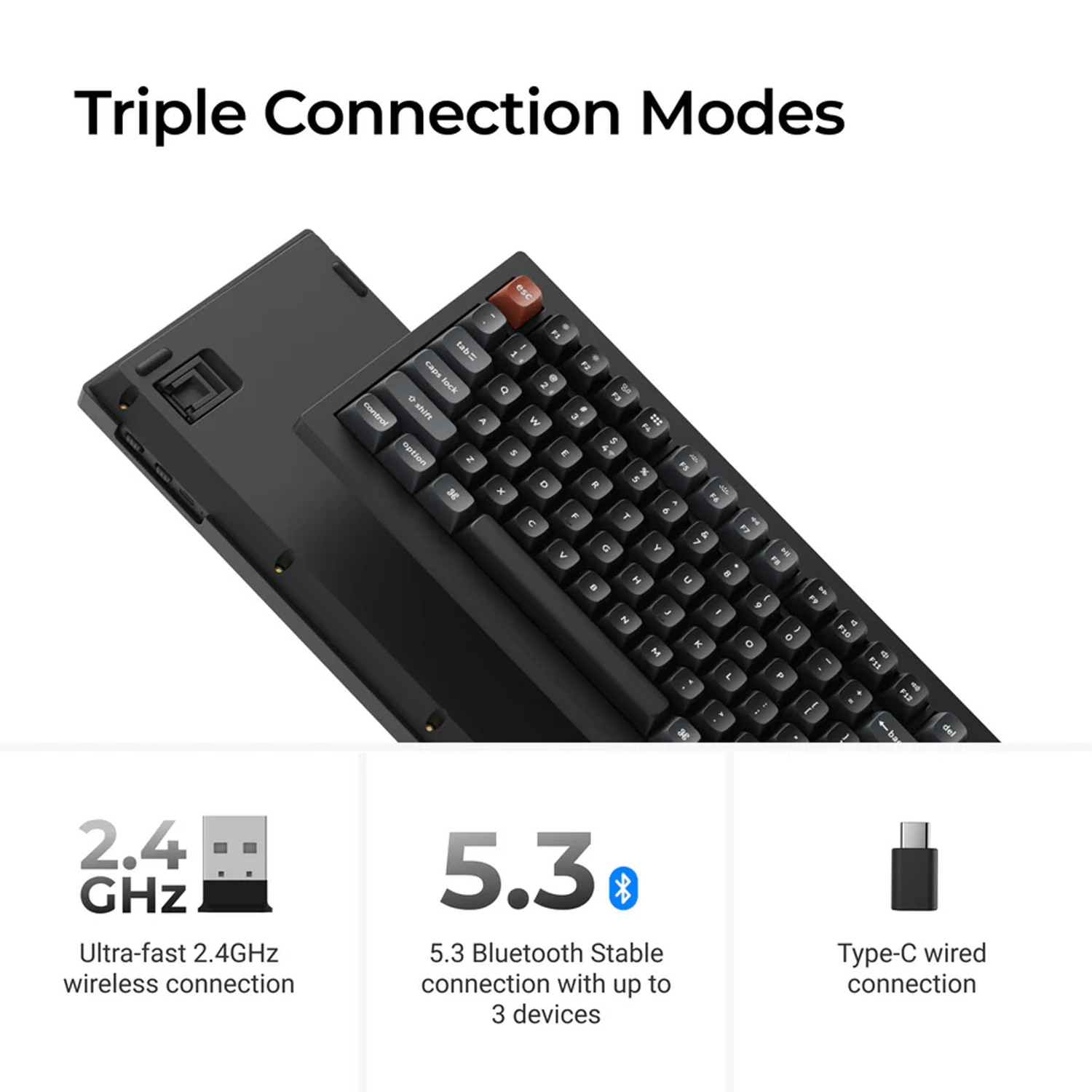 Keychron V Ultra 8K Series | V1 Ultra 8K Wireless Custom Mechanical Keyboard