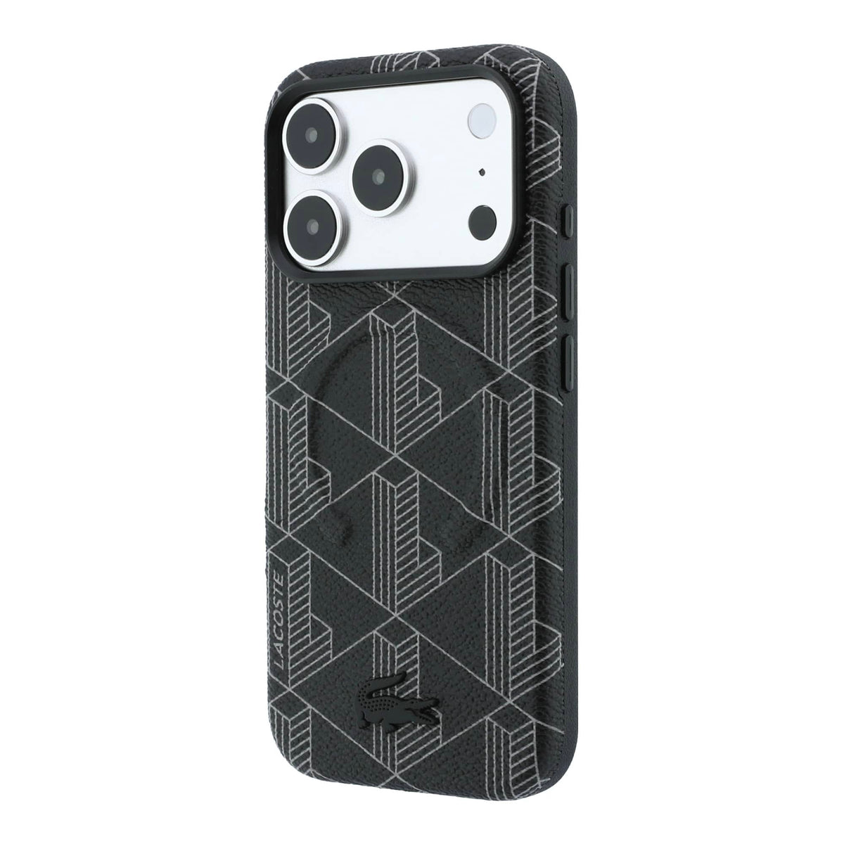 Lacoste PU Leather Blend Embossed MagSafe Case For iPhone 18 Pro Max