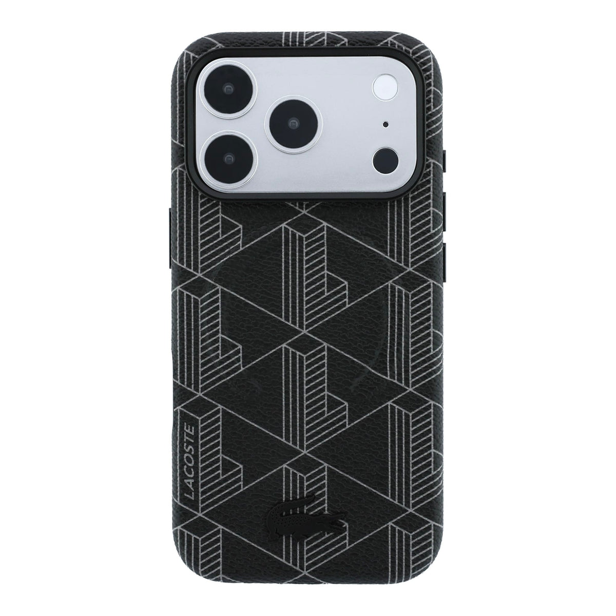 Lacoste PU Leather Blend Embossed MagSafe Case For iPhone 18 Pro Max