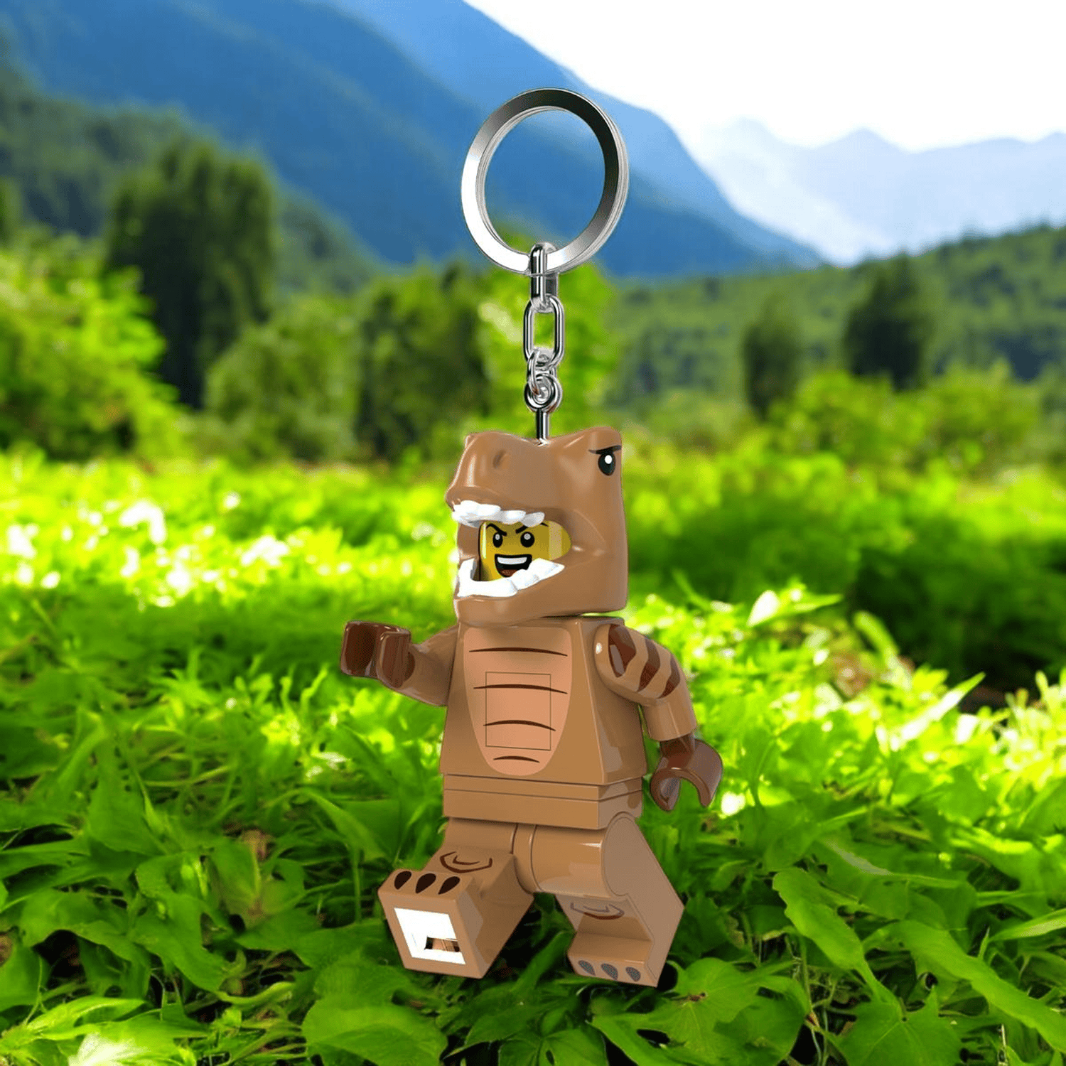 LEGO Minigigures T. Rex Costume Fan Keychain Light