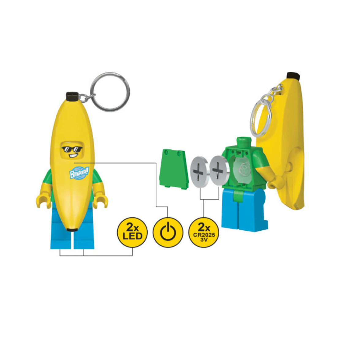 LEGO ICONIC Banana Guy Keychain Light