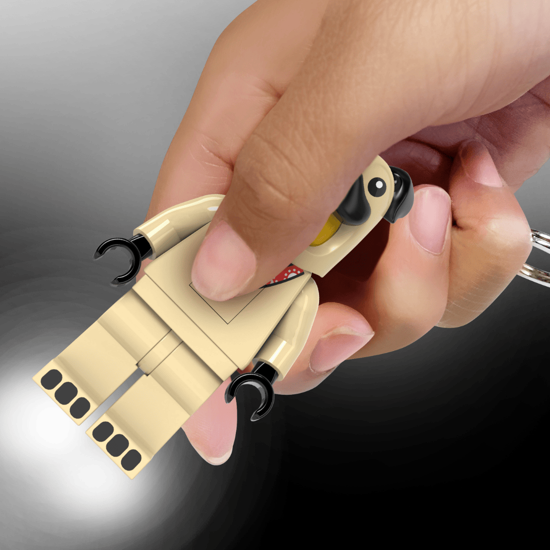 LEGO MINIFIGURES Pug Costume Guy Keychain Light