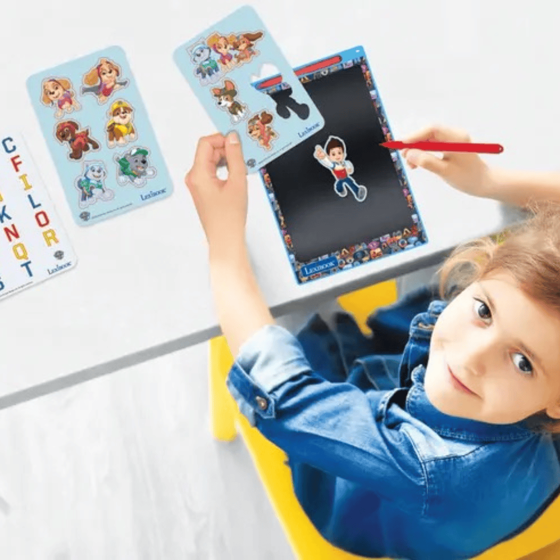 Lexibook CRT10 Series Educational Multicolor E-ink Drawing Tablet | 28cm With Stencils
