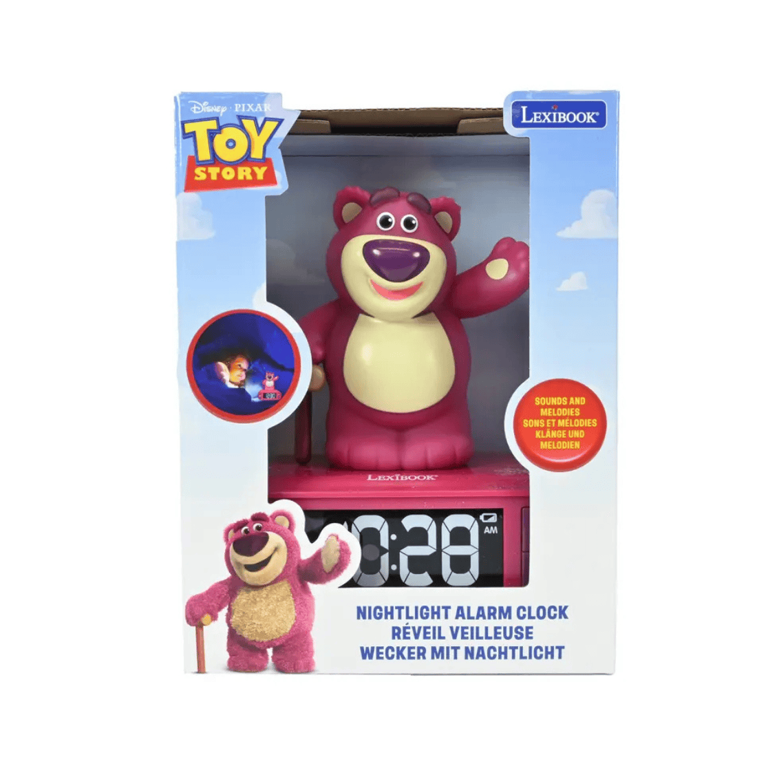 Lexibook RL800 Series Alarm Clock With 3D Figurine Night Light