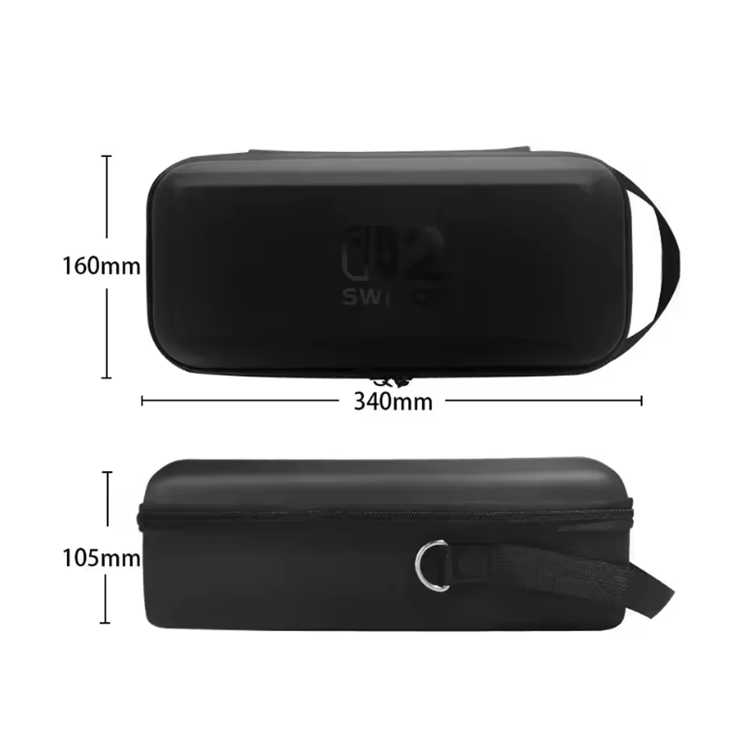 Large Capacity Carrying Case for Nintendo Switch 2 with Card Slots & Screen Protector