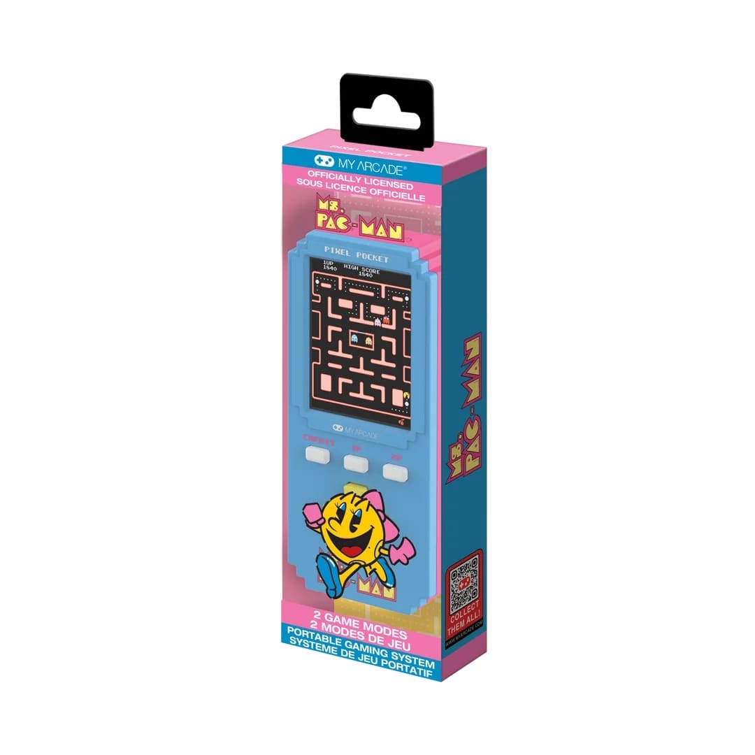 My Arcade Ms. PAC-MAN Pixel Pocket Pro 7131 Handheld Games