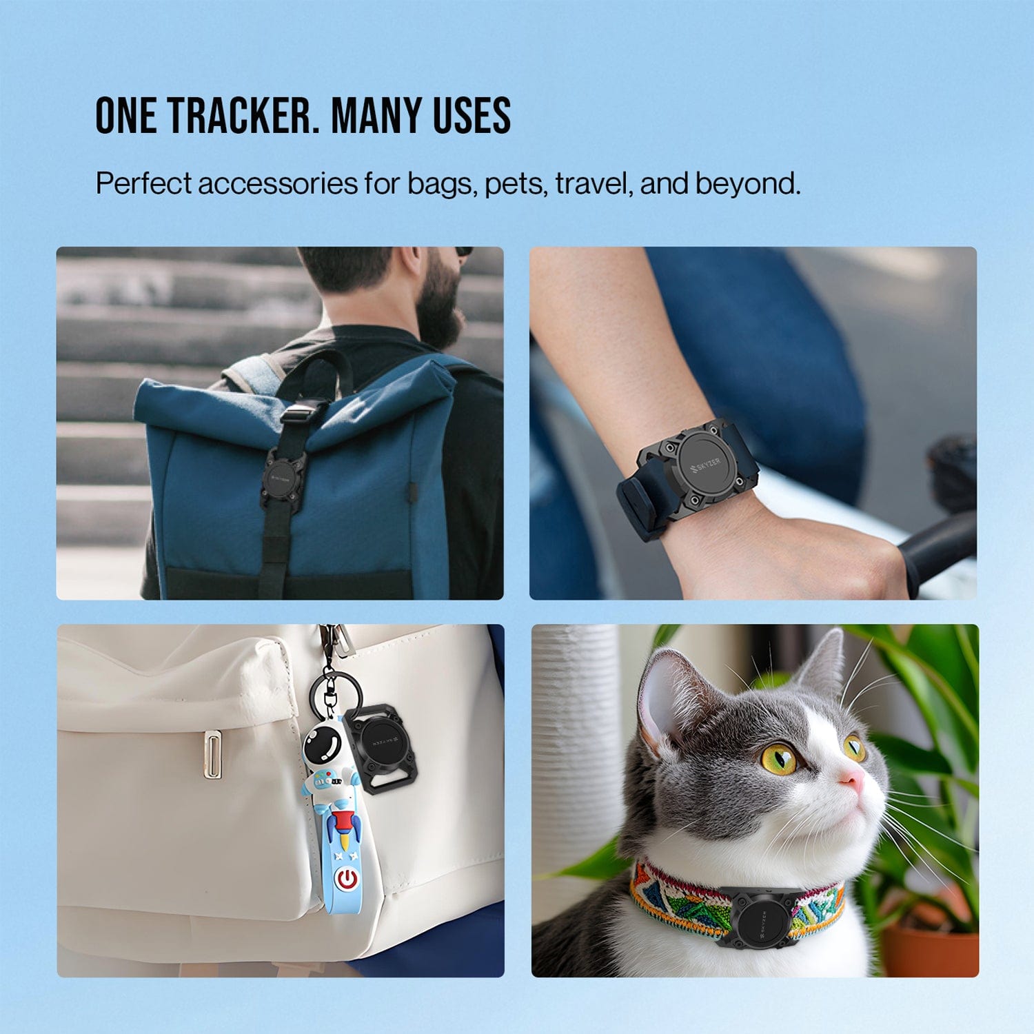 Skyzer MFK03 Find My Bag Tag