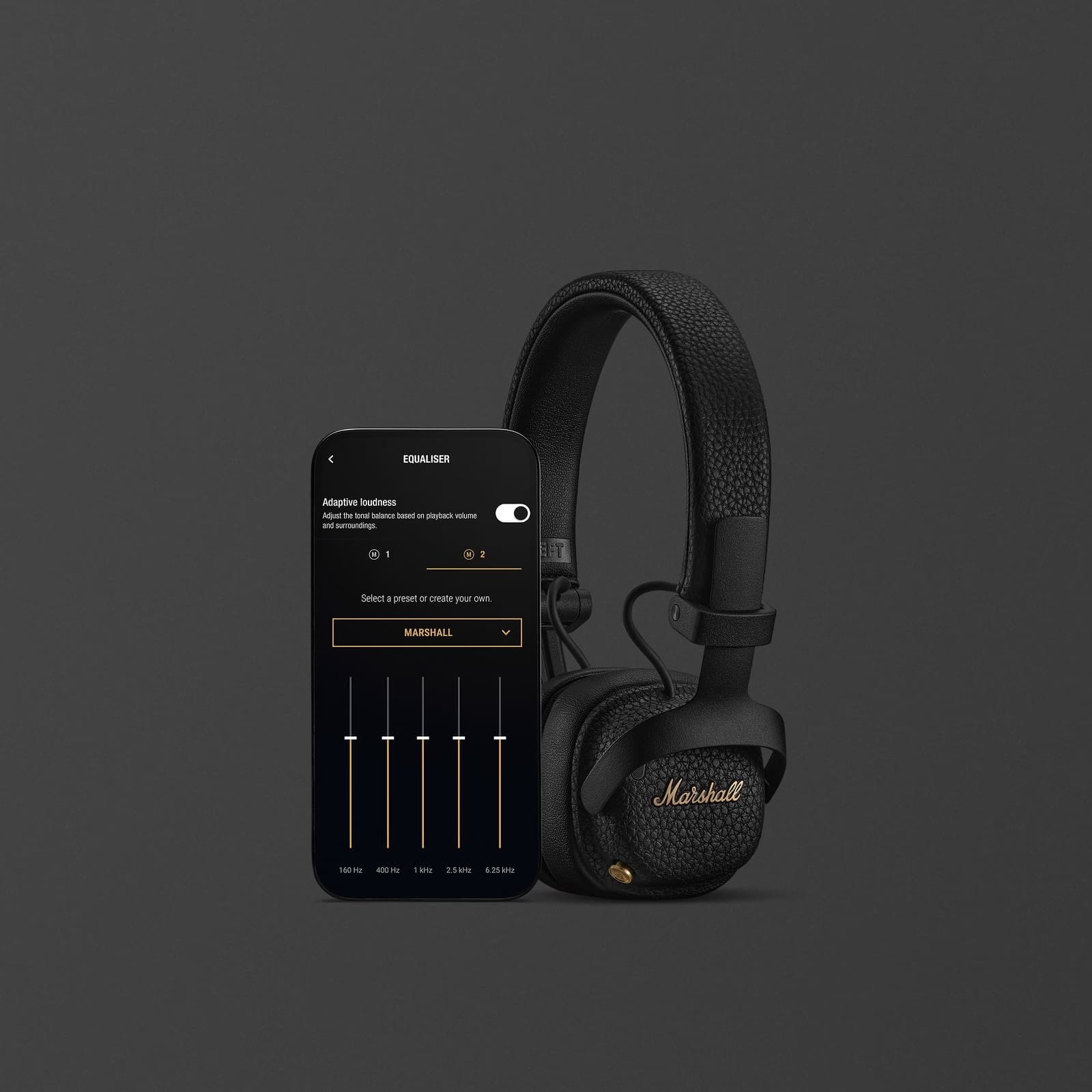 Marshall MILTON A.N.C. Wireless Headphones With Adaptive Active Noise Cancellation