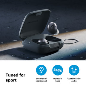 Sennheiser Momentum Sport Earbuds with Fitness Tracker for Heart Rate and Body Temperature
