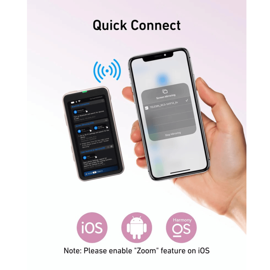 Telesin Magnetic Selfie & Vlog Monitor Screen for Phone