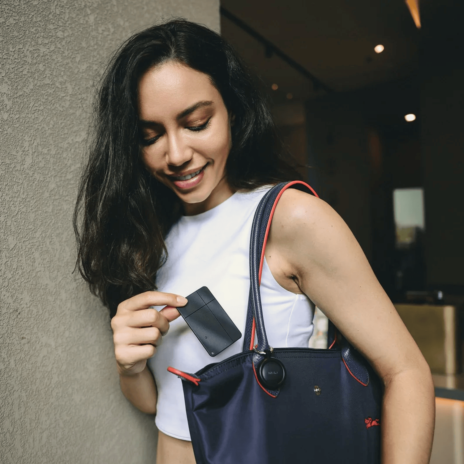 MiLi MiCard Pro Duo - Wireless Rechargeable Card Bluetooth Item Finder | iOS or Android Compatible