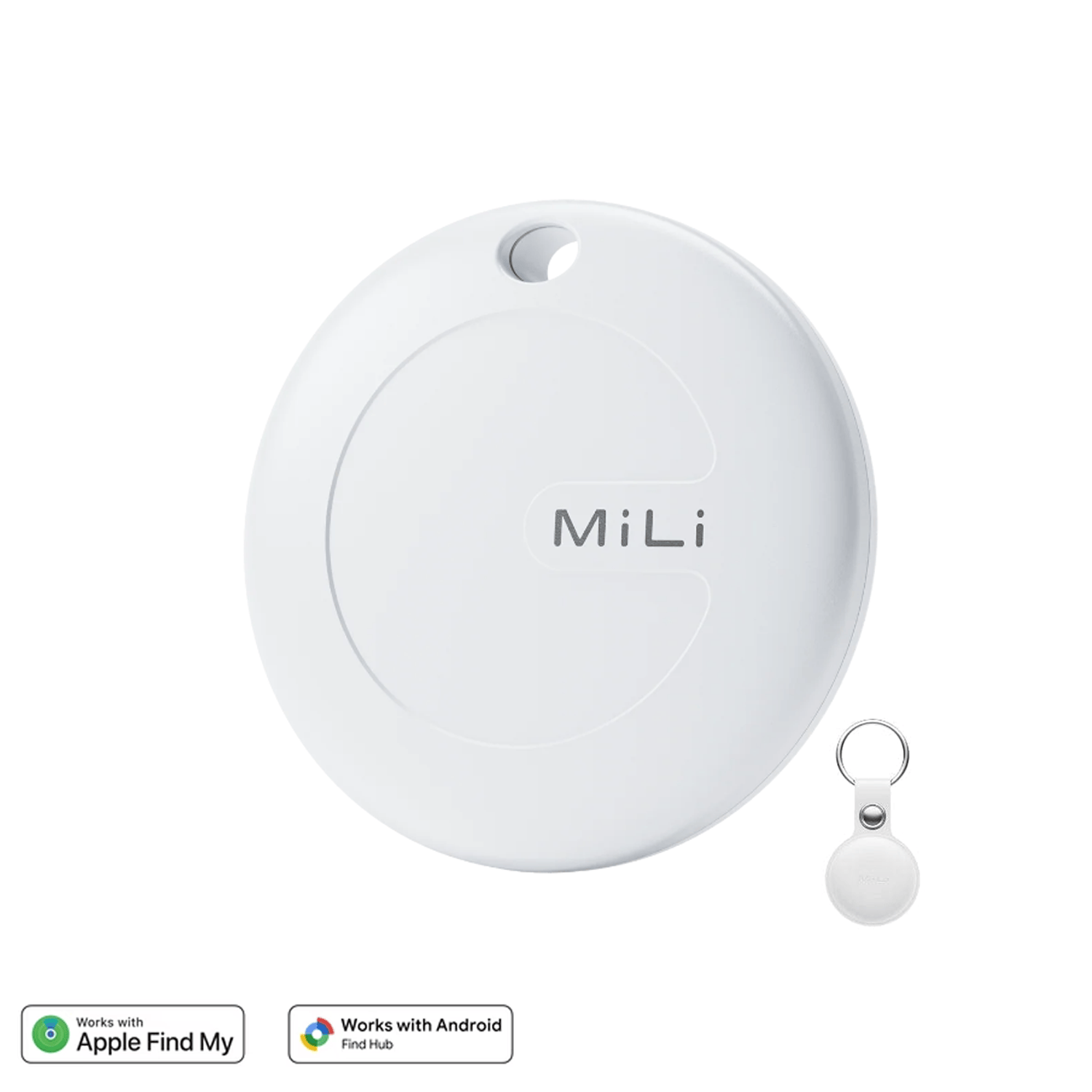 MiLi MiTag Duo Item Finder | Luggage Locator | iOS (Apple Find My) or Android (Google Find Hub) Compatible