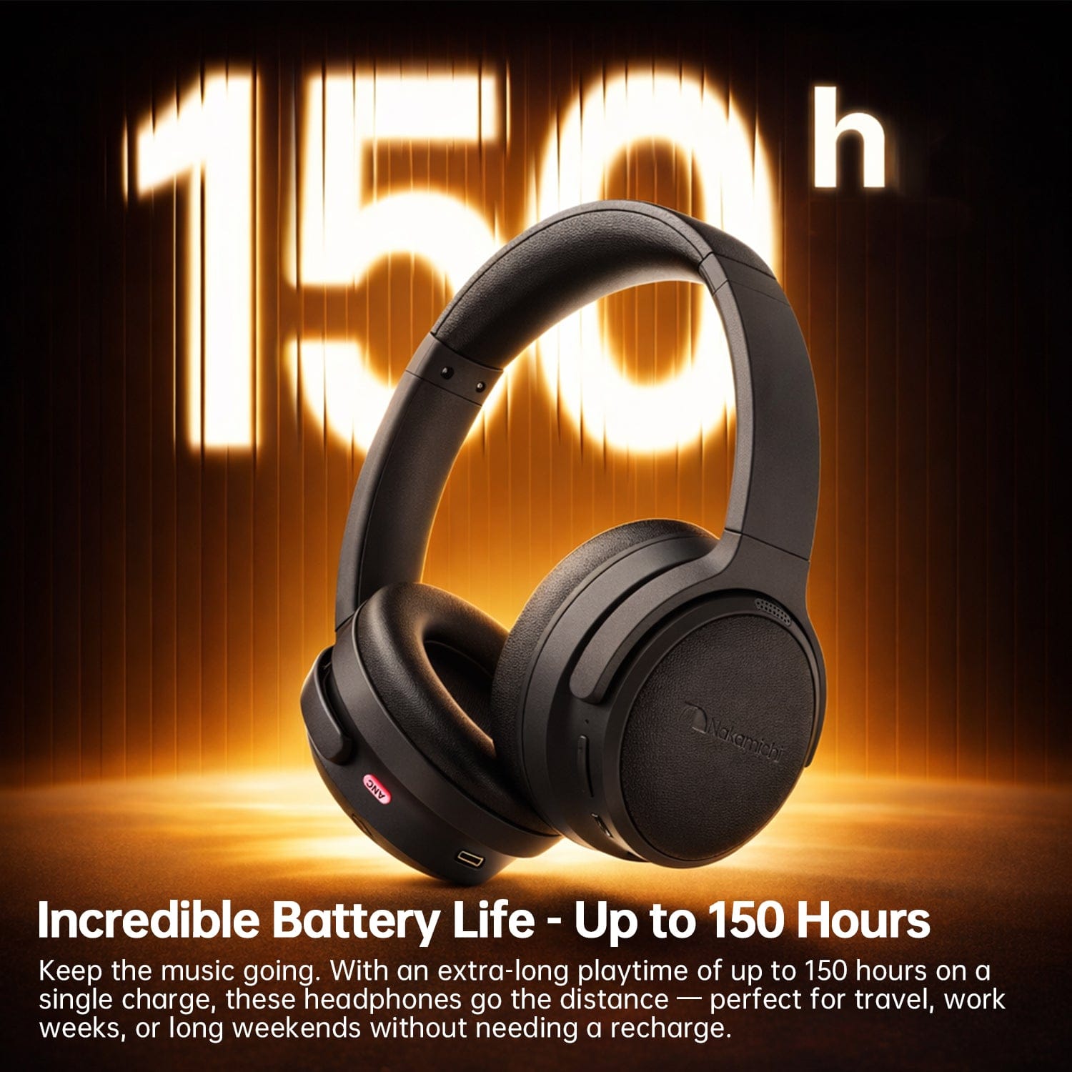 Nakamichi Elite Pro OE2100 ANC Wireless Headphones