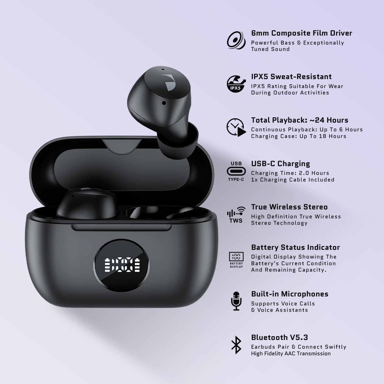Nakamichi N200 Nanobuds True Wireless Earbuds
