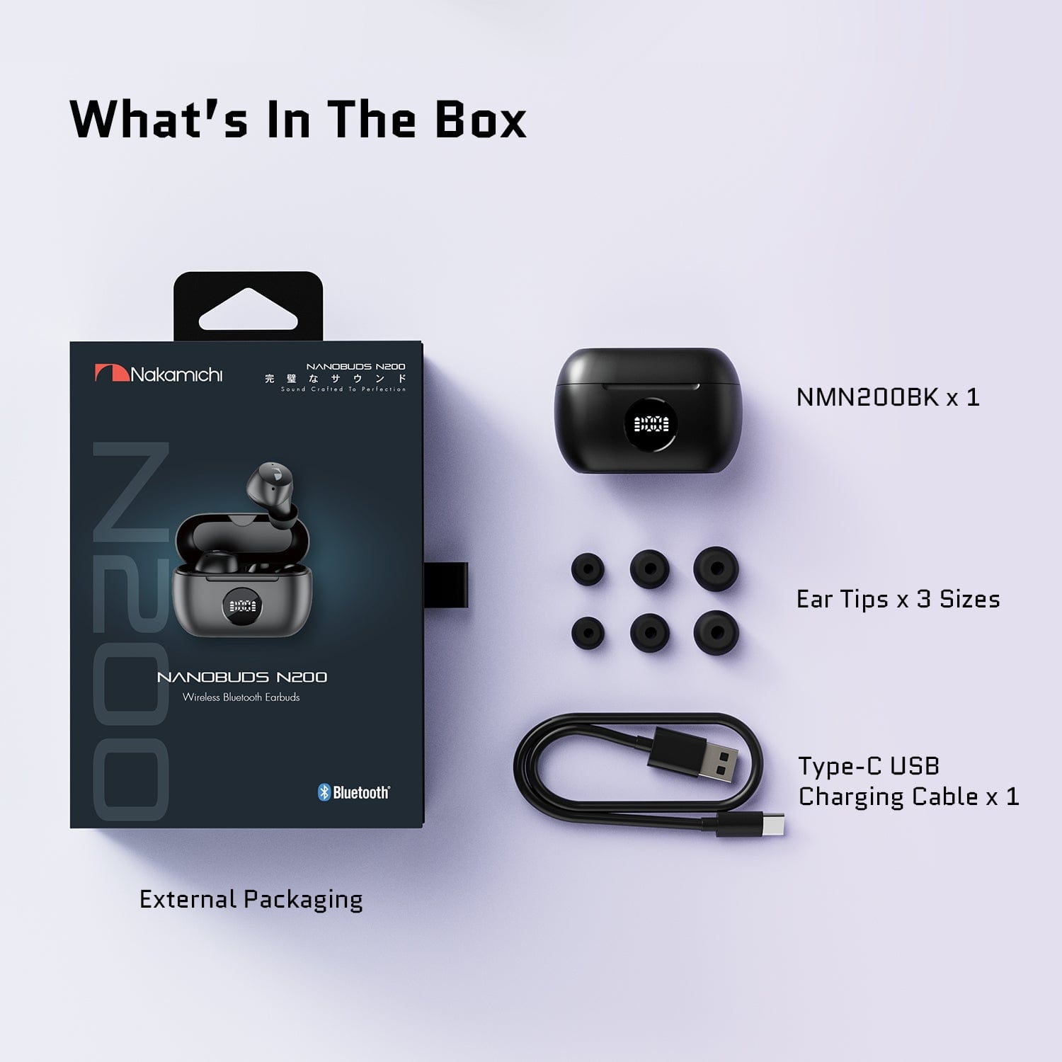 Nakamichi N200 Nanobuds True Wireless Earbuds
