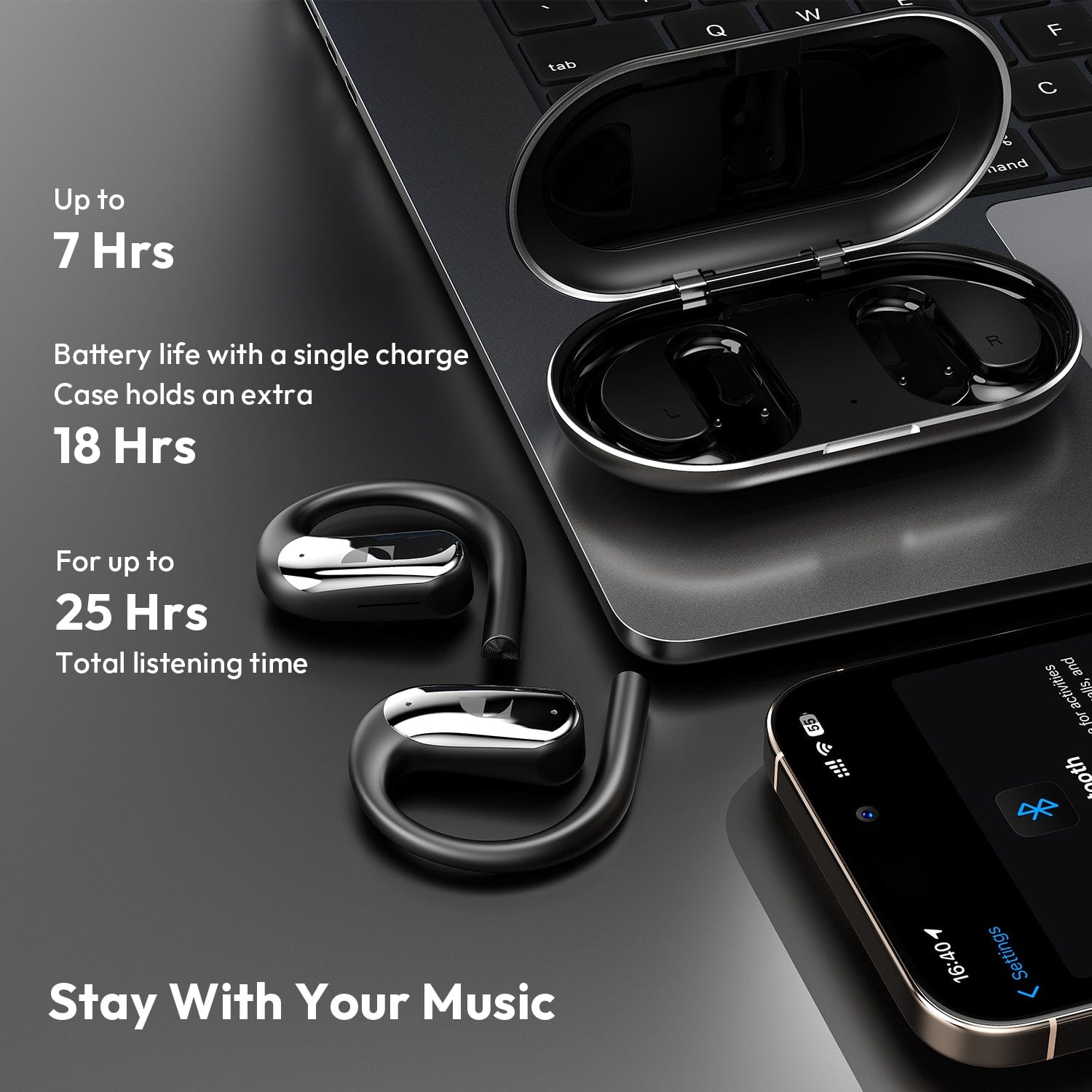 Nakamichi OP100 Open Ear True Wireless Earbuds