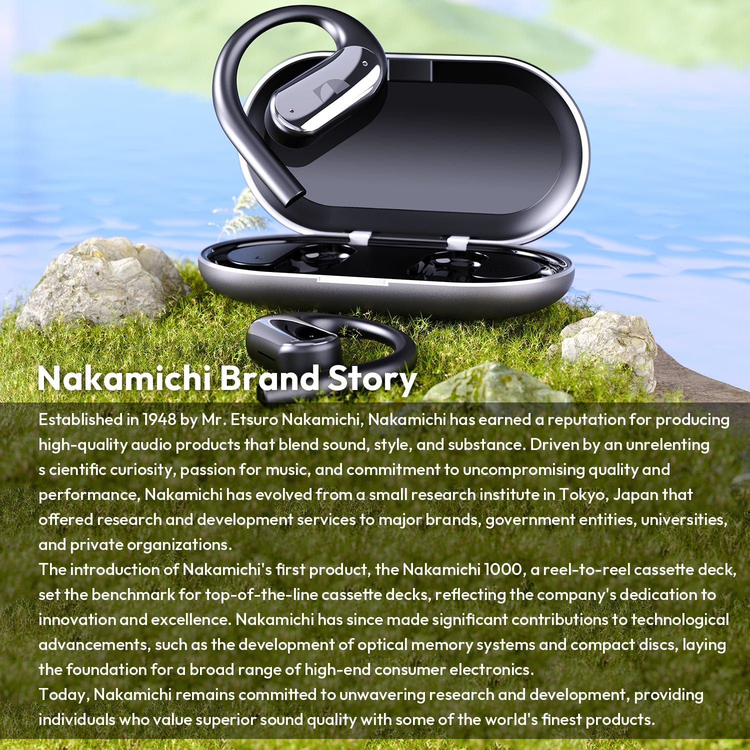 Nakamichi OP100 Open Ear True Wireless Earbuds