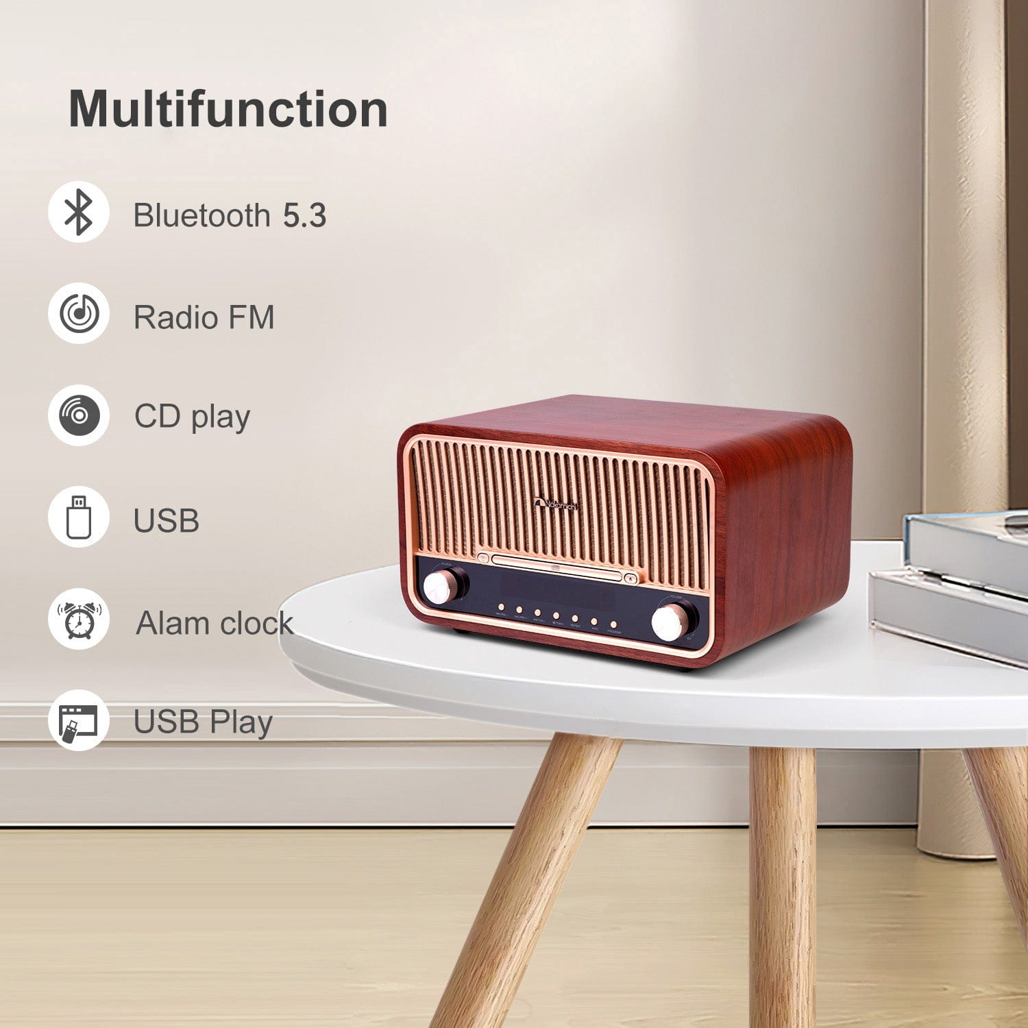 Nakamichi Heritage 820 FM Radio Bluetooth Speaker