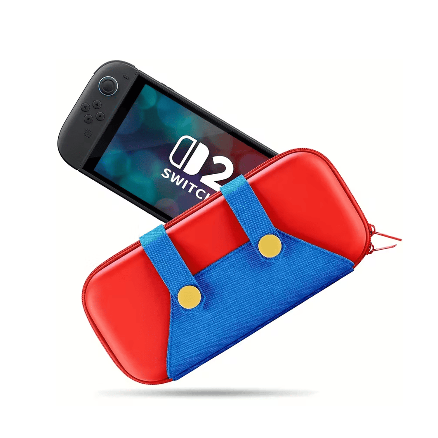 Mario Carrying Case for Nintendo Switch 2 with Card Slots & Screen Protector