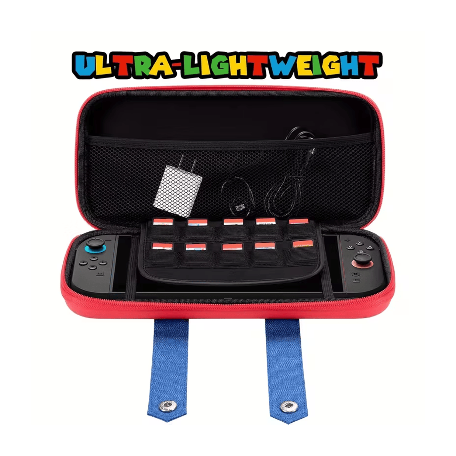 Mario Carrying Case for Nintendo Switch 2 with Card Slots & Screen Protector