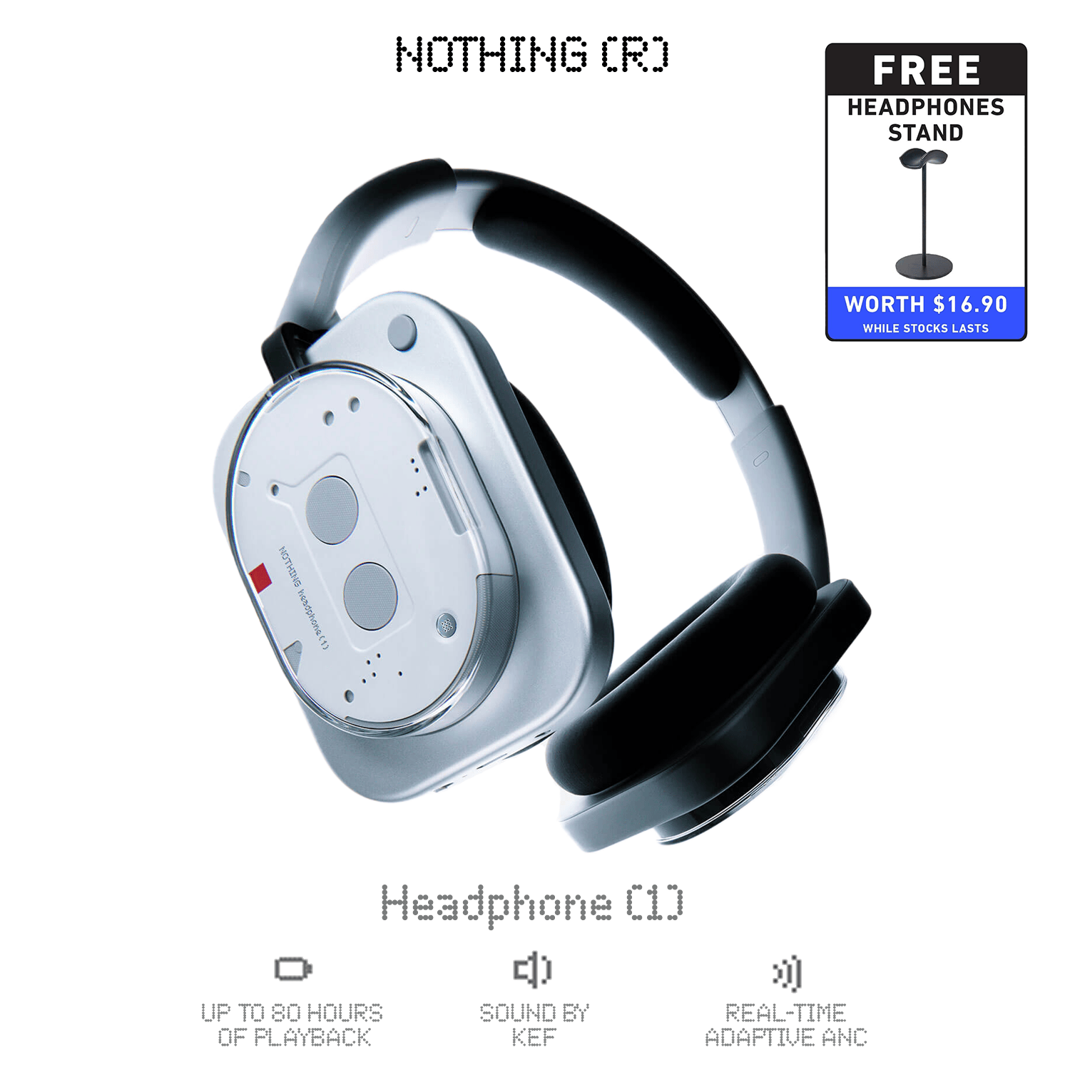 Nothing Headphone (1) Wireless Active Noise Cancellation Headphones