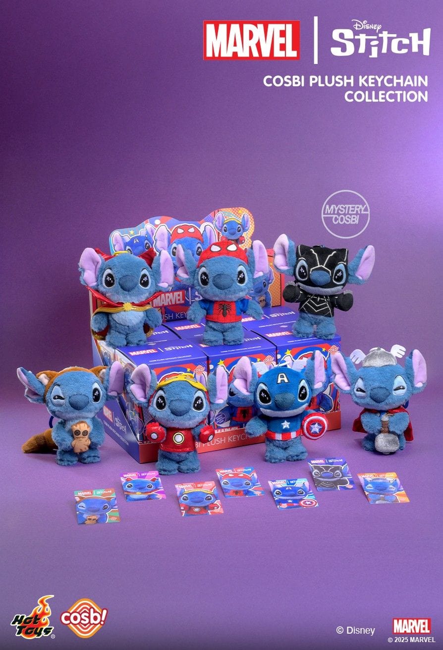 Hot Toys PPLU072N Stitch - Marvel Stitch Cosbi Plush Keychain Blind Box