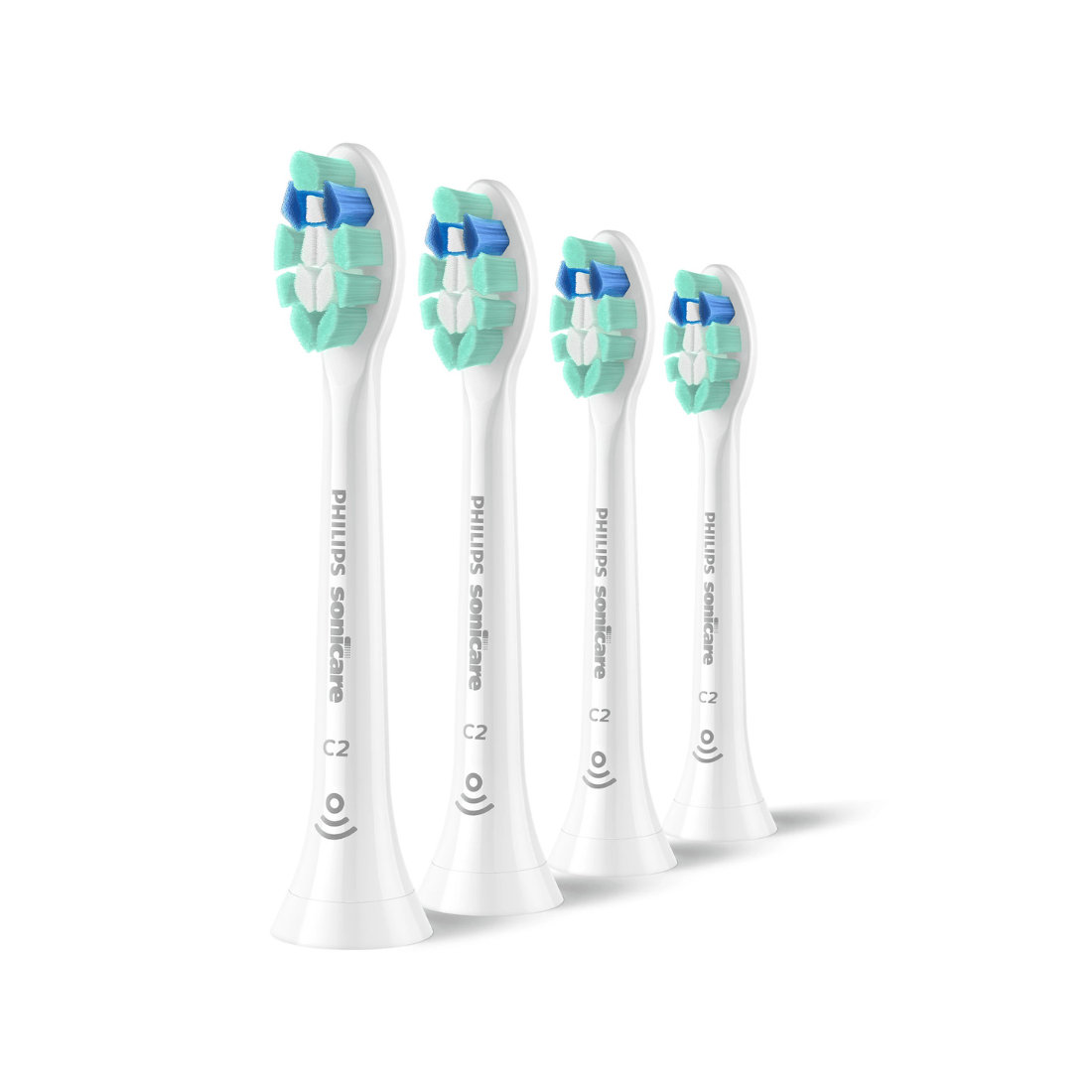 Philips HX9024 Sonicare C2 Plaque Control 4 Pack Brush Heads