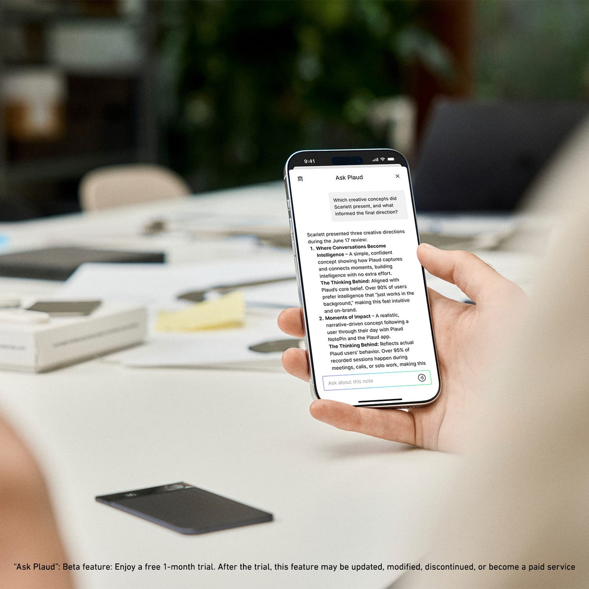 PLAUD.AI Plaud Note Pro Flow Edition - Smart AI Note Taker with Black Magnetic Case