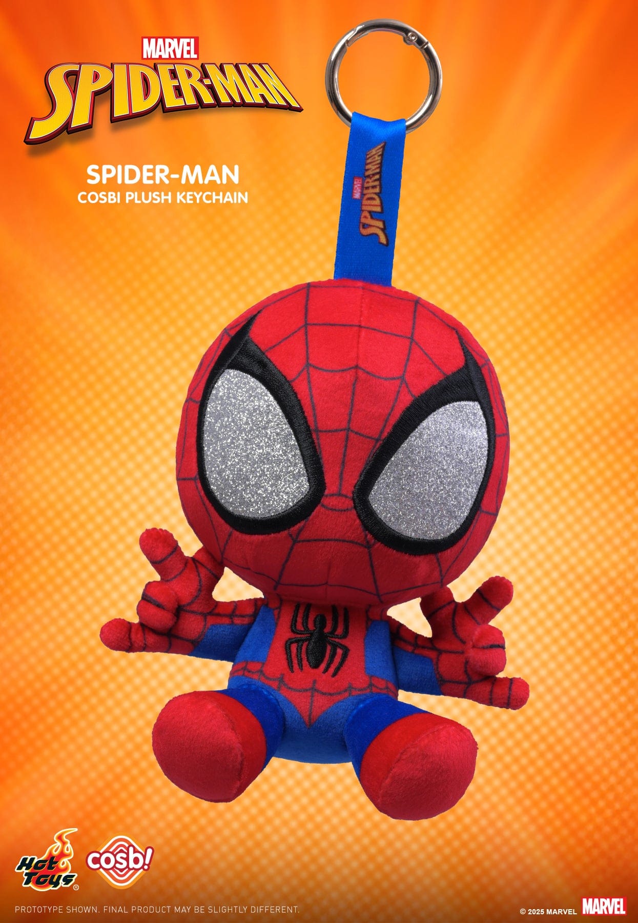 Hot Toys PPLU071N Spider-Man (Marvel Comics) Spider-Man Cosbi Plush Keychain Blind Box