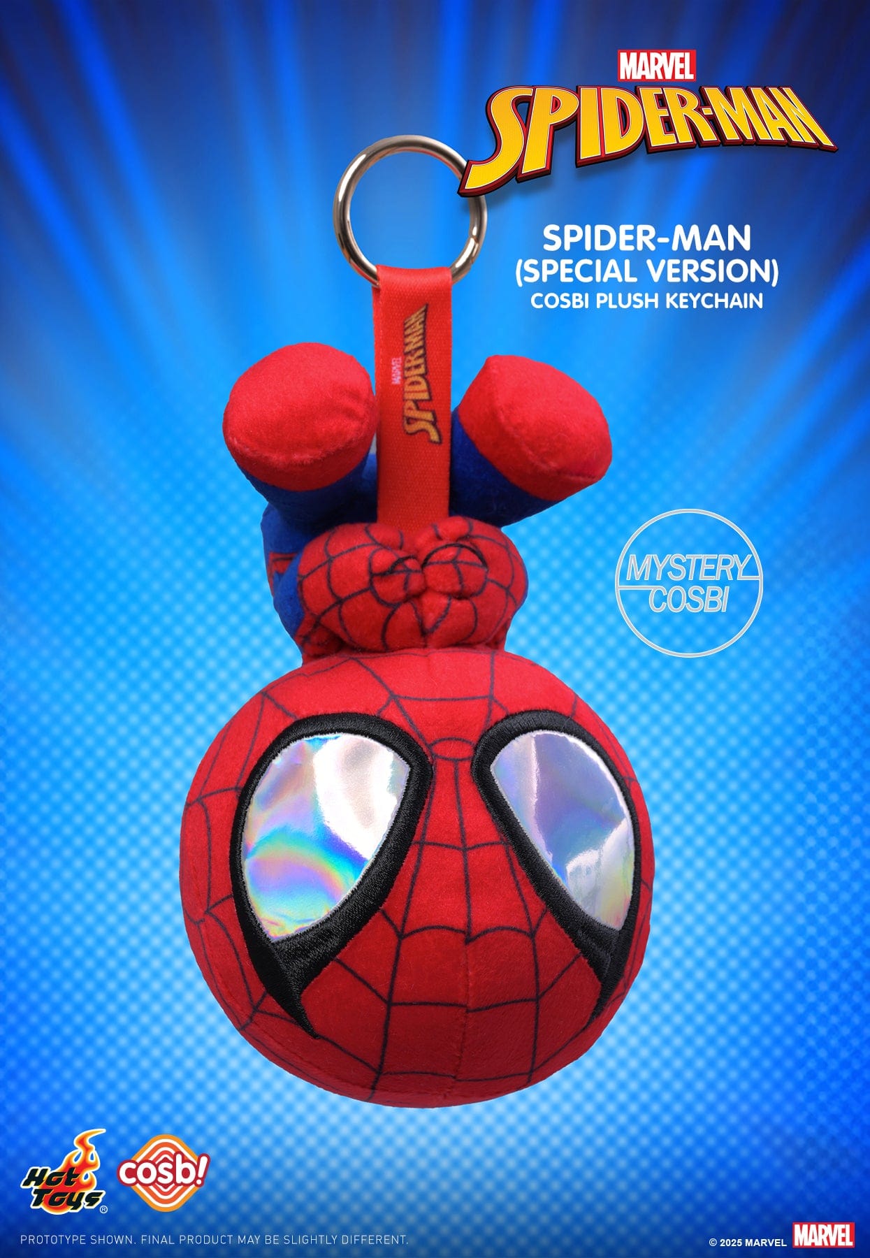 Hot Toys PPLU071N Spider-Man (Marvel Comics) Spider-Man Cosbi Plush Keychain Blind Box