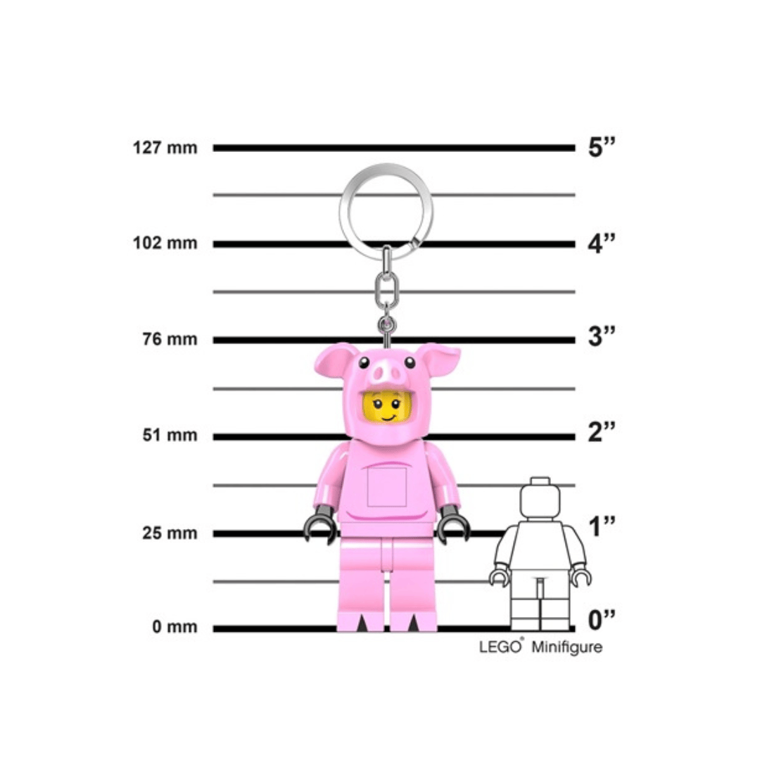 LEGO MINIFIGURES Piggy Guy Keychain Light