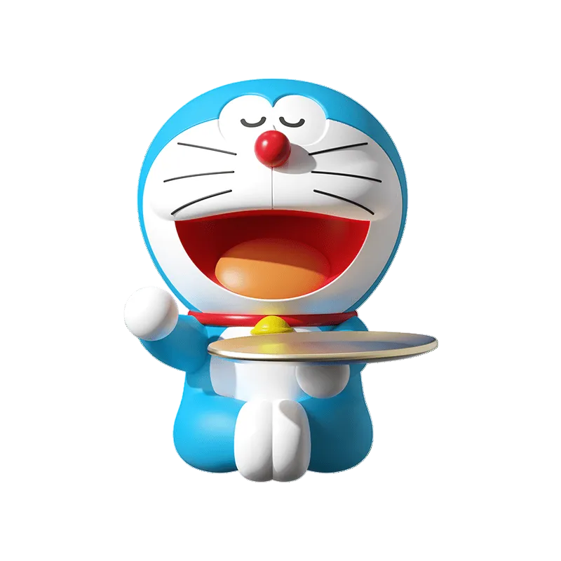 Rock Big Doll Ornaments Doraemon Storage Tray