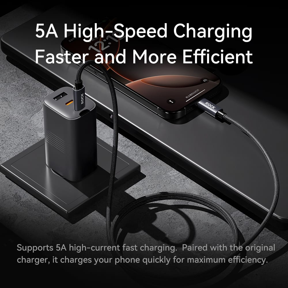 ROCK Z28 Metal Weaved Fast Charging Data Cable