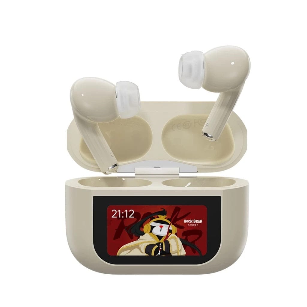 ROCK A5 Pro Smart Touch Screen ANC True Wireless Bluetooth Earphones