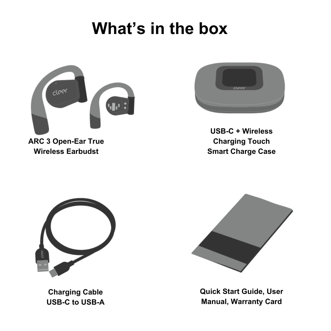 Cleer ARC III Music Edition Open Bluetooth Earbuds