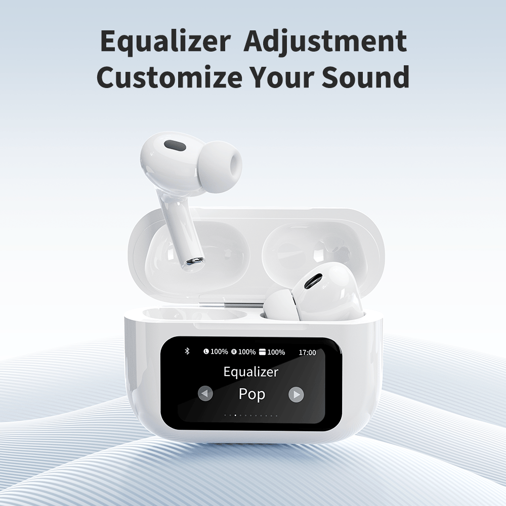 ROCK S1 Smart Touch Screen True Wireless Bluetooth Earphones
