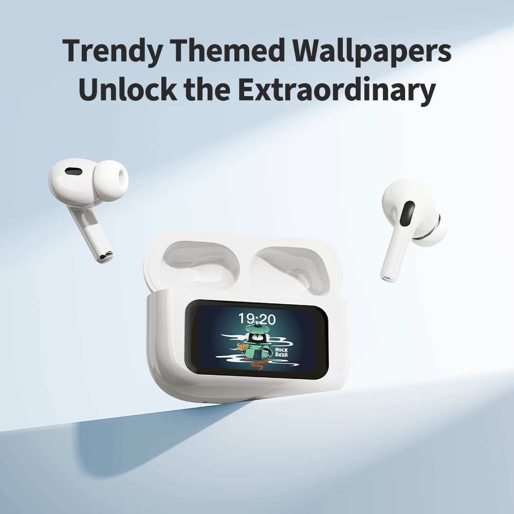 ROCK S1 Smart Touch Screen True Wireless Bluetooth Earphones