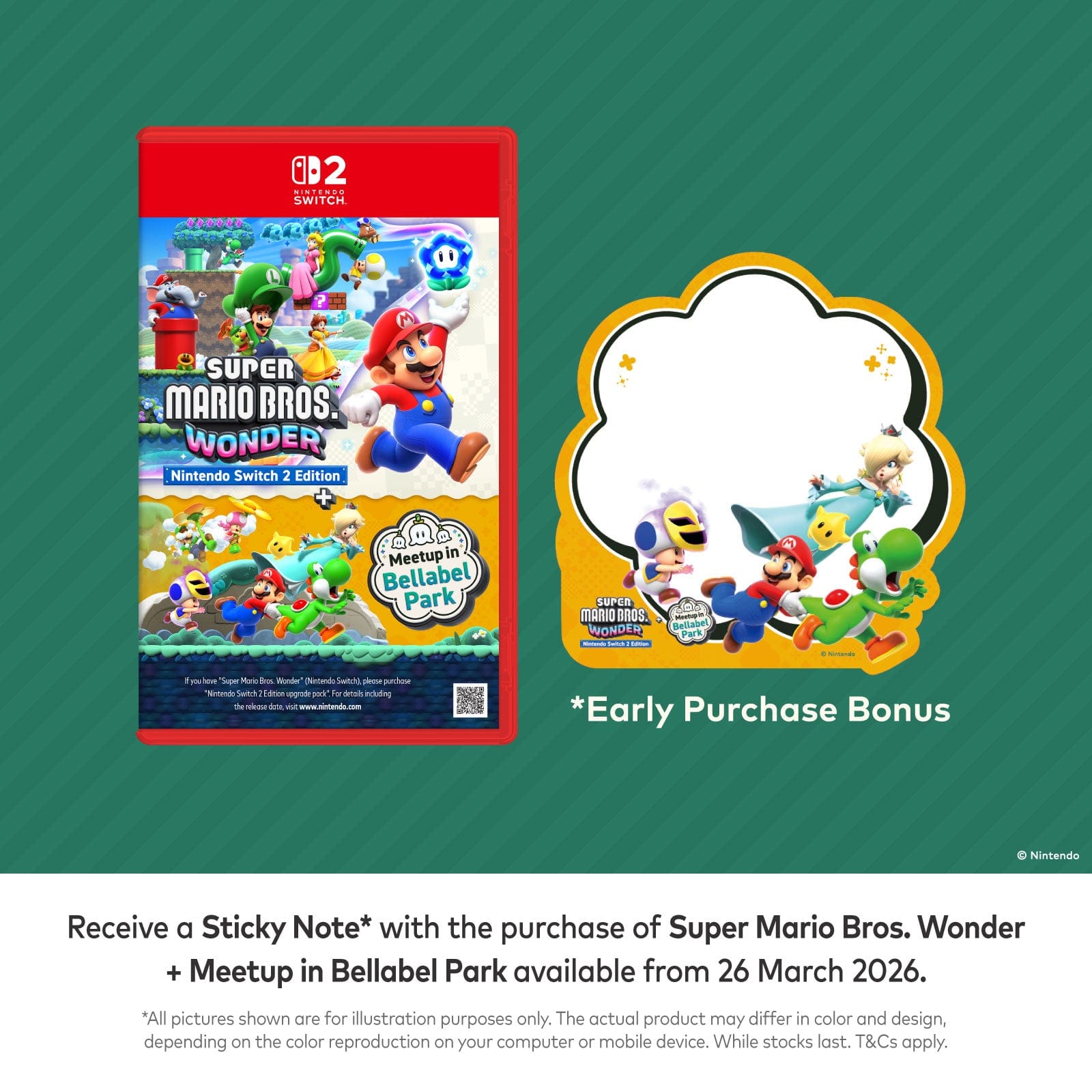 Free Super Mario Bros. Wonder + Meetup in Bellabel Park - Sticky Notes