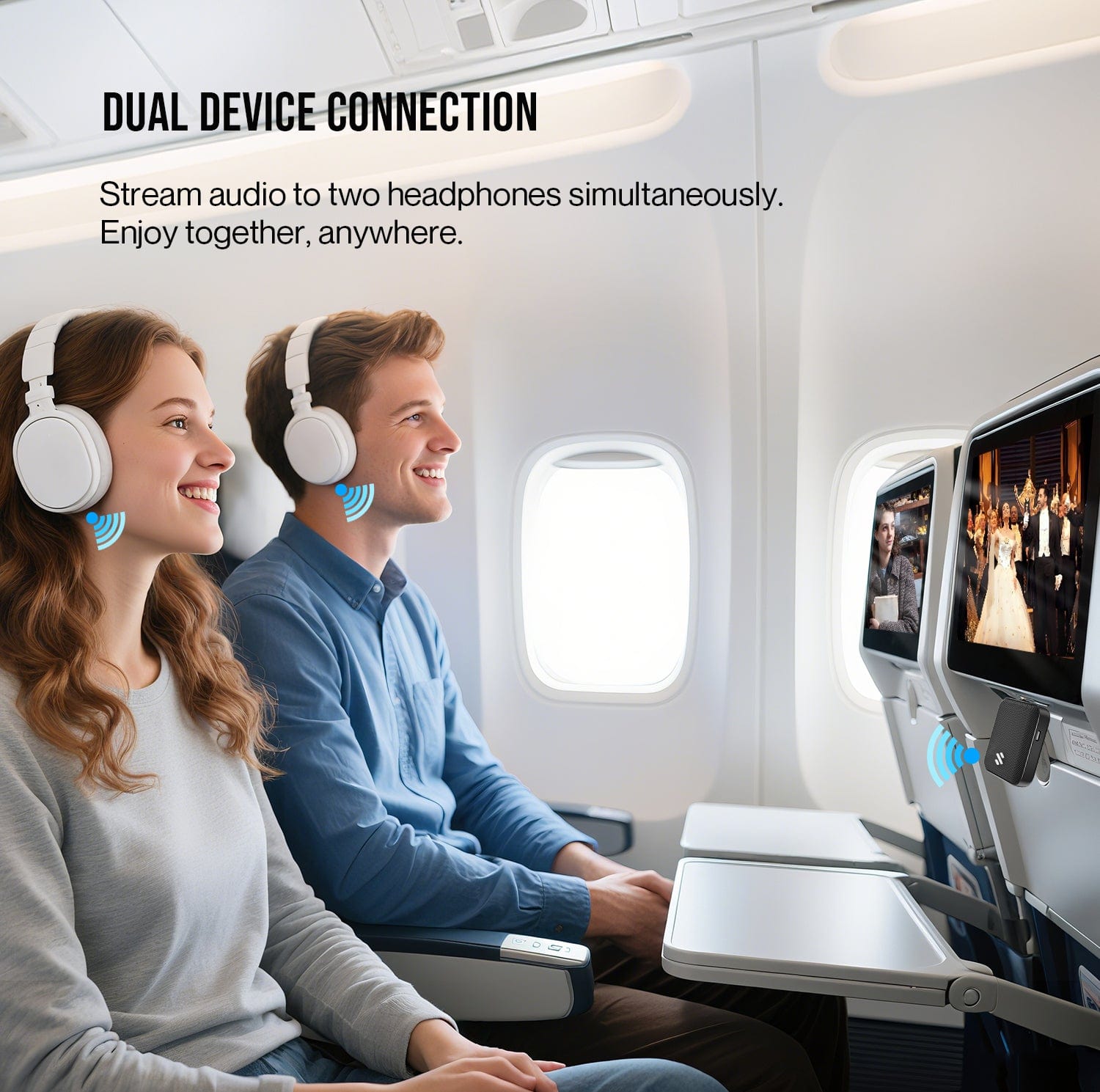 Skyzer SZACBT520 Airplane Bluetooth Adapter With Audio Receiver