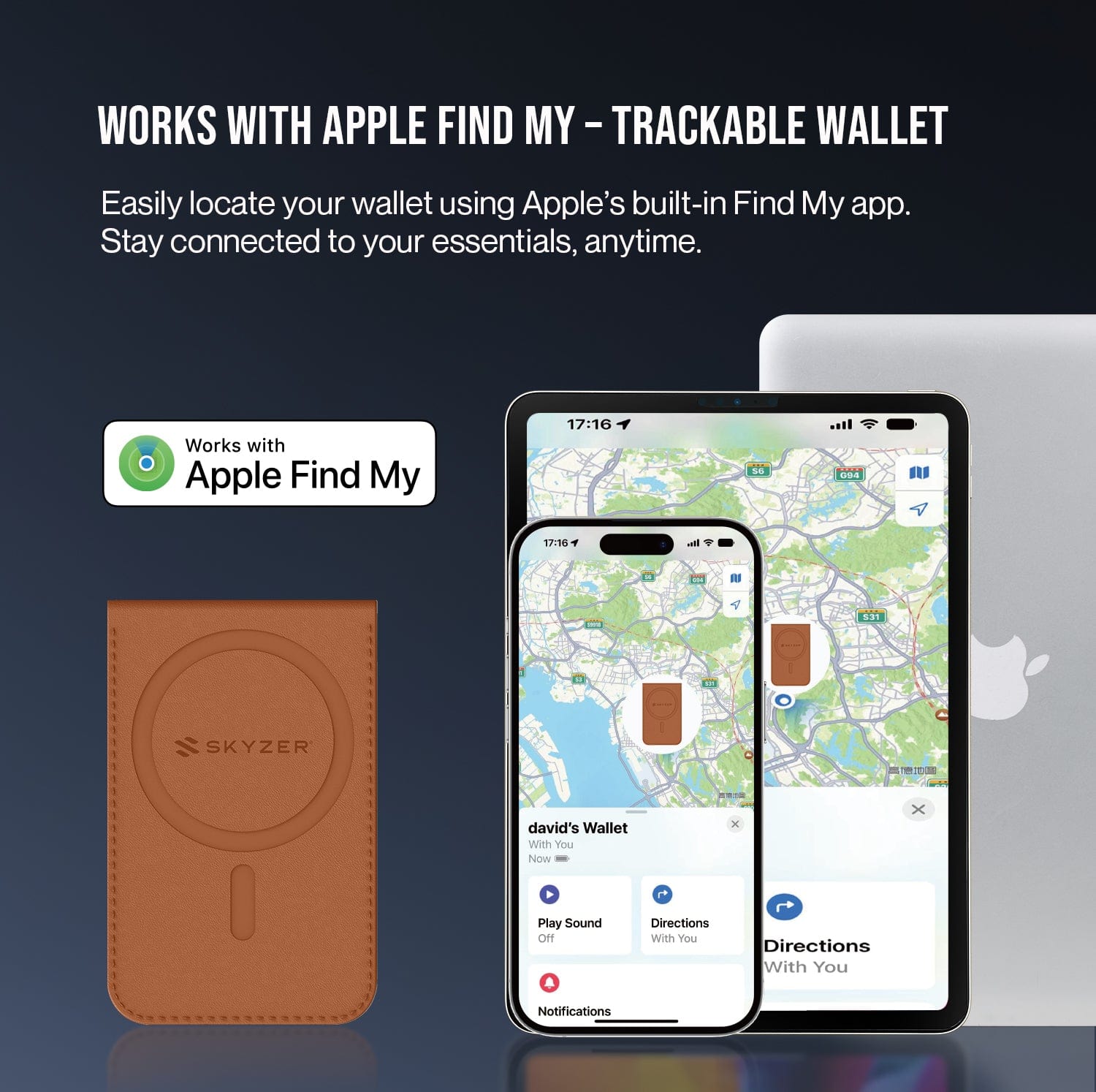 Skyzer MF05 Find My RFID Card Holder | Wallet