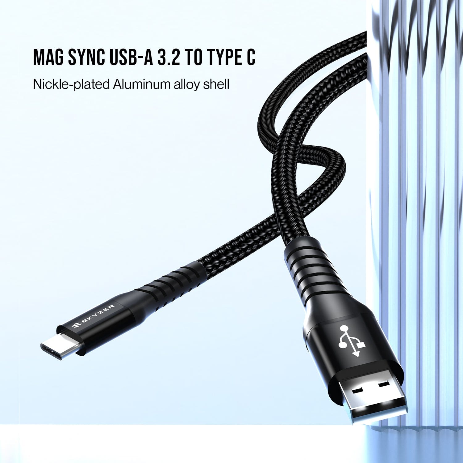 Skyzer CC611 MagSync Cable USB-A 3.2 To Type C 1.2M
