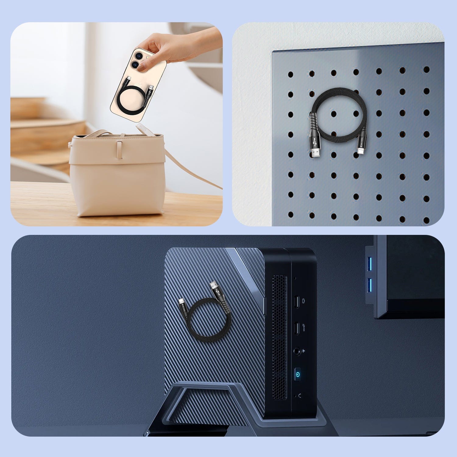 Skyzer CC611 MagSync Cable USB-A 3.2 To Type C 1.2M