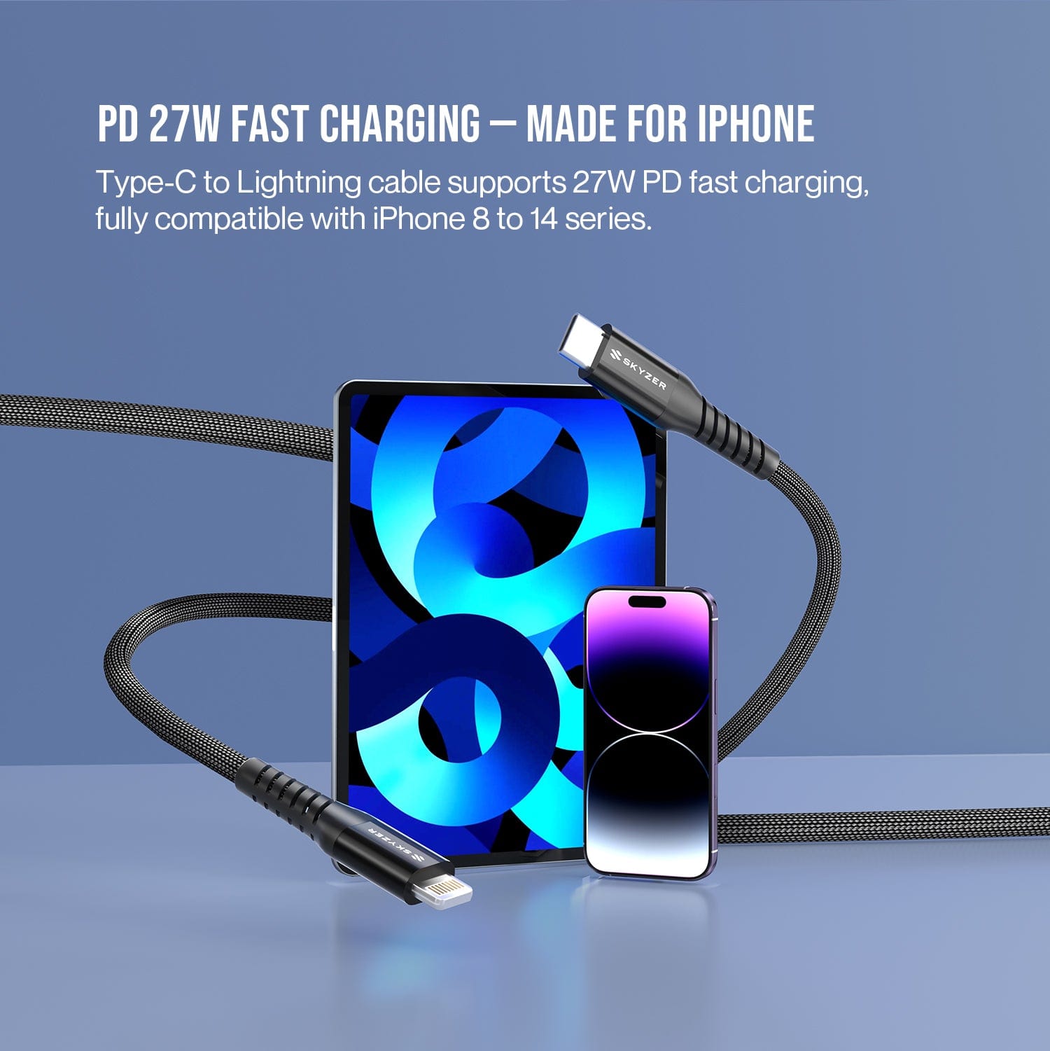 Skyzer CC612 MagSnyc Cable Type-C To Lighting 1.2M