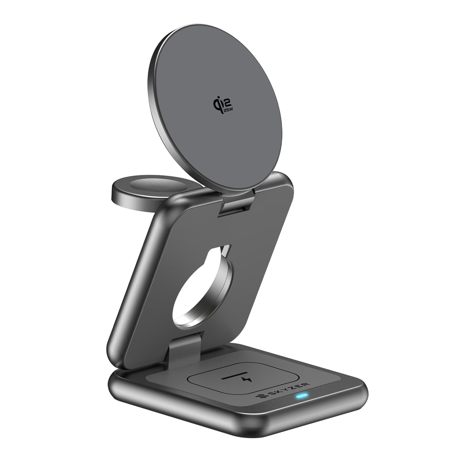 SKYZER SZCC617GY | Qi2.2 25W 3-in-1 Foldable Wireless Charger