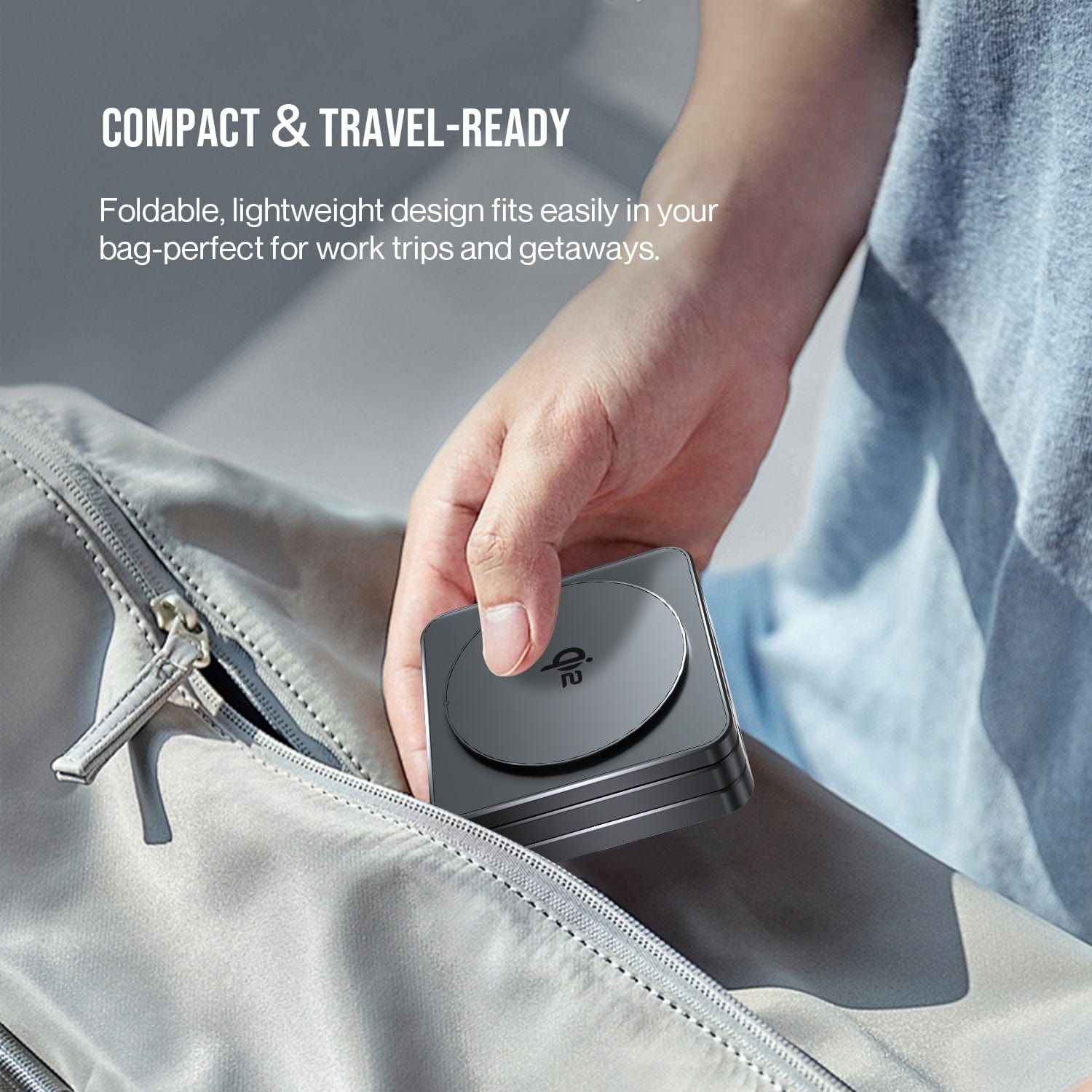 Skyzer CC617 Mag Charge Qi2 3-In-1 Foldable Wireless Charger