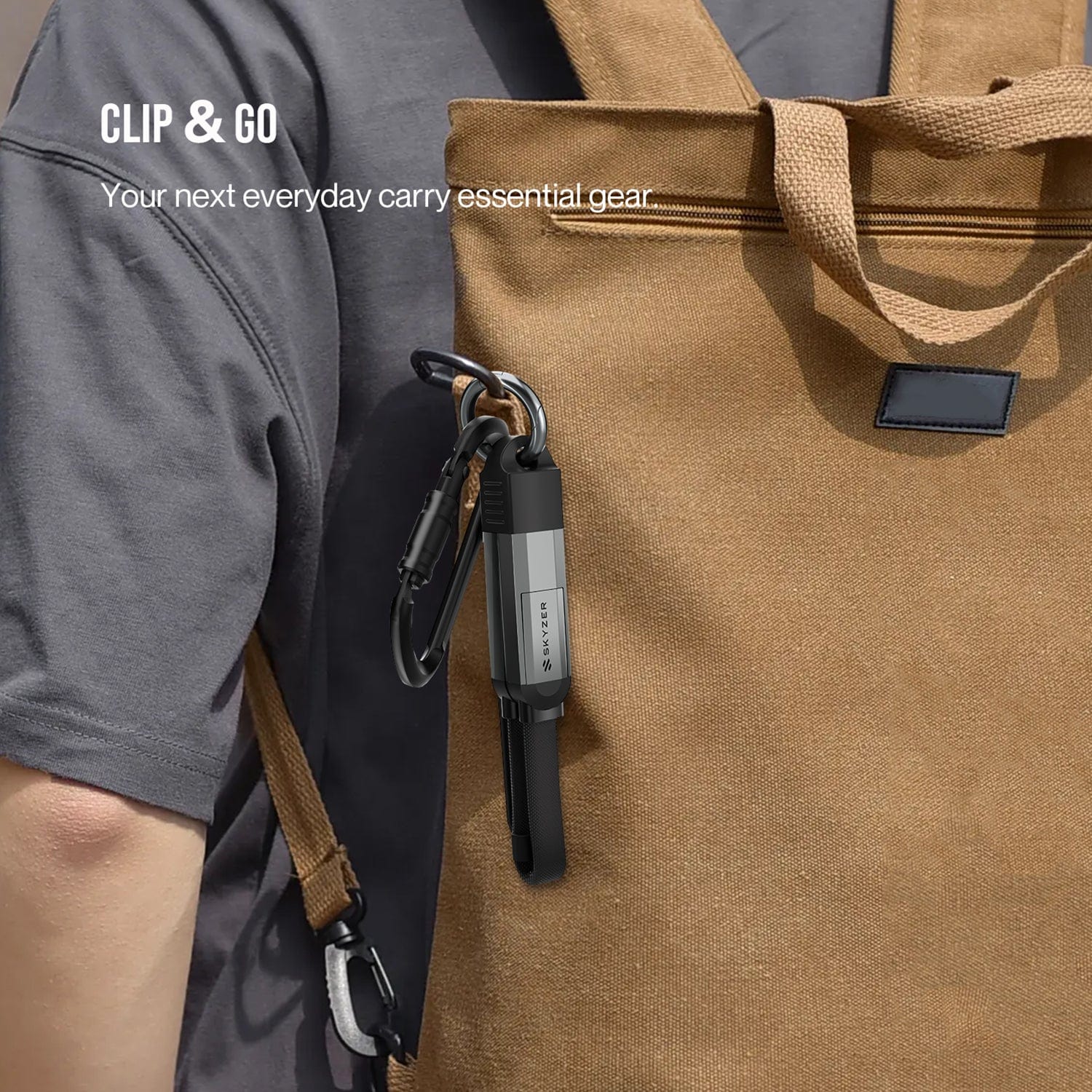 Skyzer 240W 4In1 Mag 18cm Cable Grey