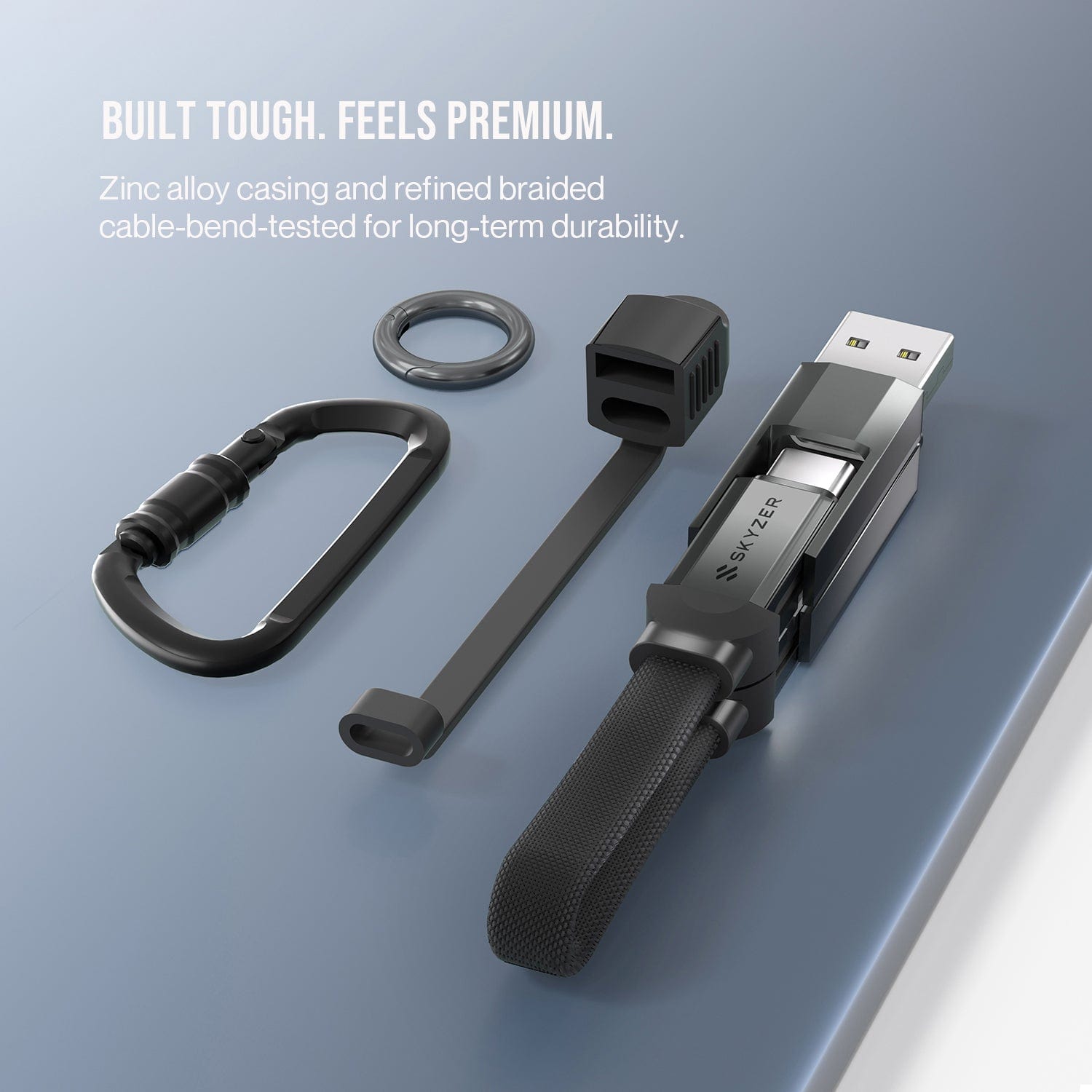 Skyzer 240W 4In1 Mag 18cm Cable Grey