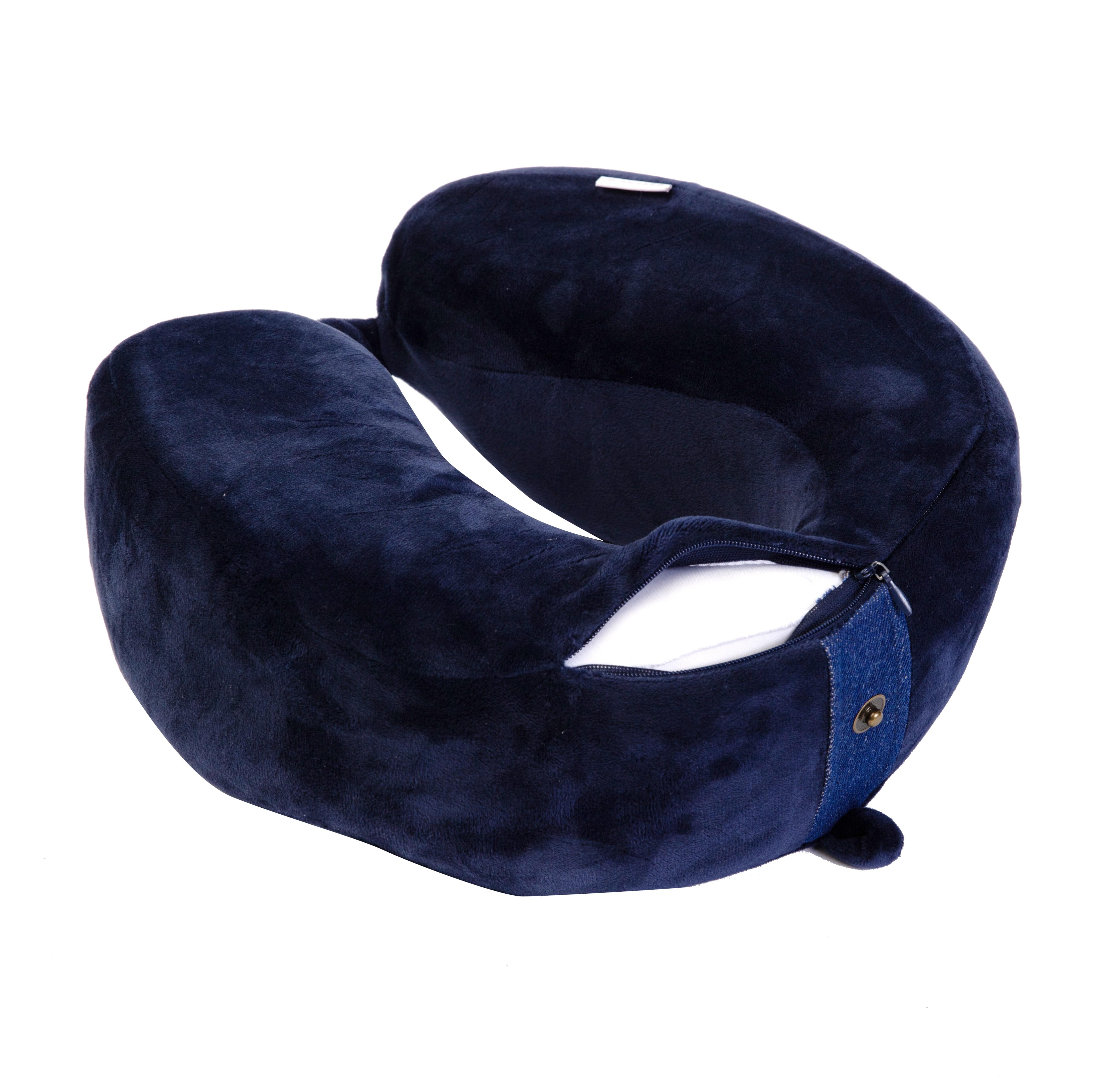 Skyzer TP800 Memory Foam Travel Pillow with Storage Pouch