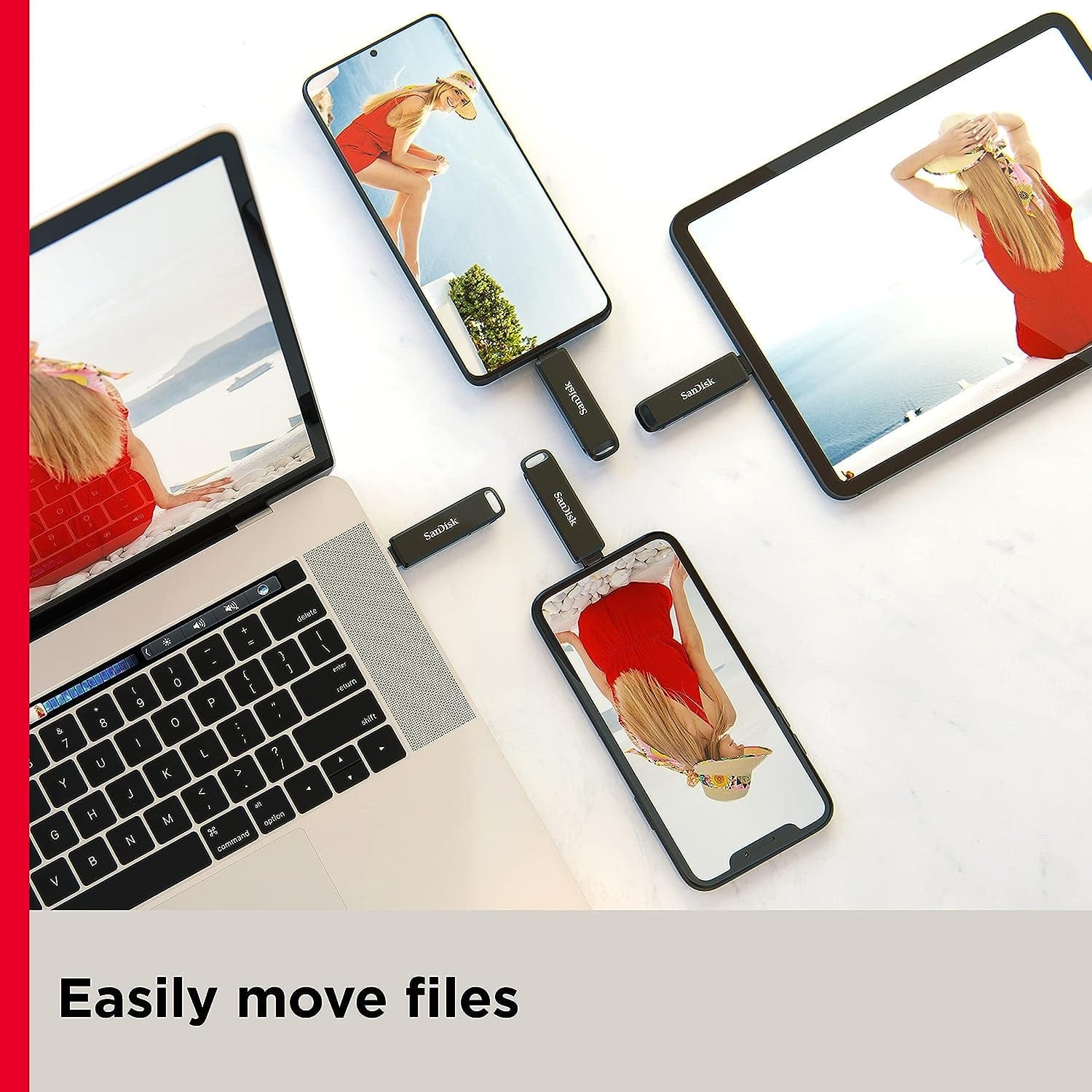 SanDisk iXpand Luxe 2-in-1 Flash Drive for iPhone & USB Type-C Devices
